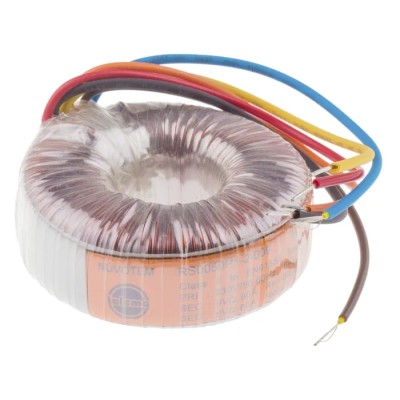 Nuvotem Talema Toroidal Transformer 230 V ac Primary 2 x 9 V ac Secondary 50 VA Dual Secondary Winding 0050P1-2-009