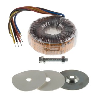 Nuvotem Talema Toroidal Transformer 230 V ac Primary, 2 x 12 V ac Secondary, 50 VA Power, 2 Outputs 0050P1-2-012