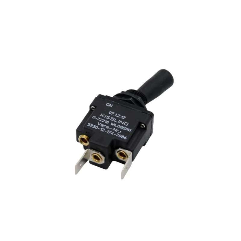 TE Connectivity Toggle Switch Through Hole Mount On-Off SPST Quick Connect Terminal 28 V dc 115 V ac 07-1-2-12