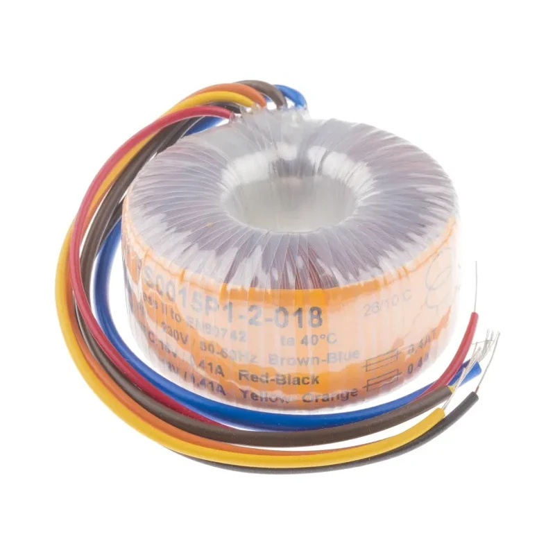 Nuvotem Talema Toroidal Transformer 230 V ac Input 2 x 18 V ac Output 120 VA 3.33A Primary Winding Copper 0120P1-2-018