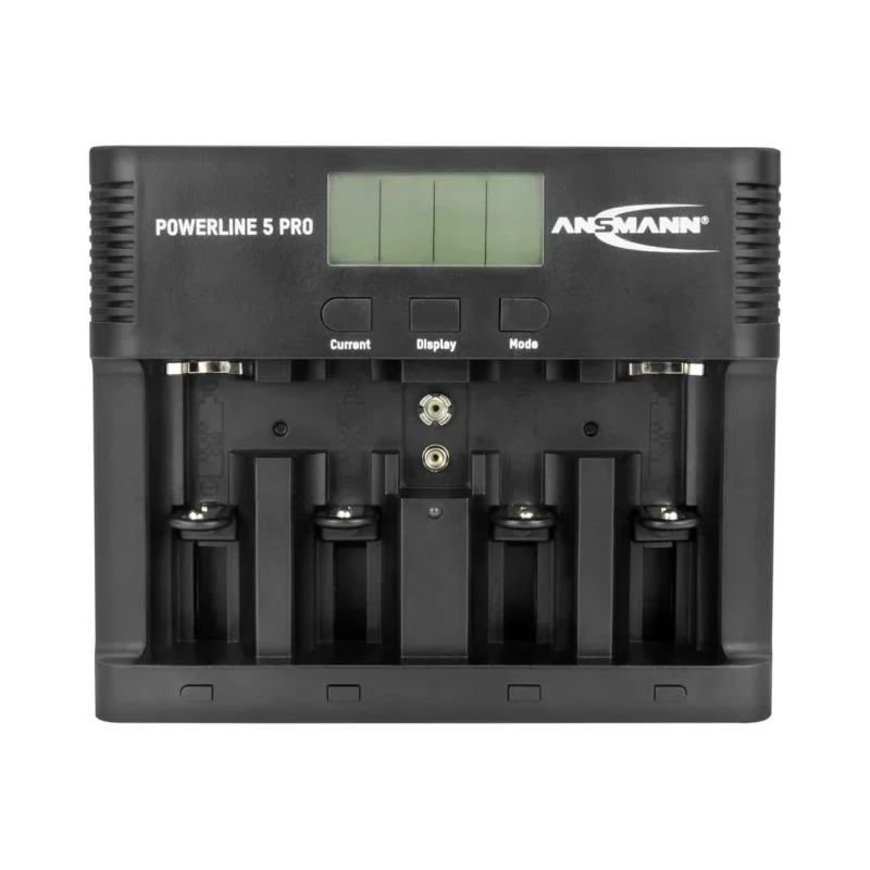 Ansmann Powerline 5 Pro Battery Charger for 12V NiMH NiCd Batteries 1.8A, 4 Bay, US AUS EU UK Plug 100-240V 1001-0018-UK-520