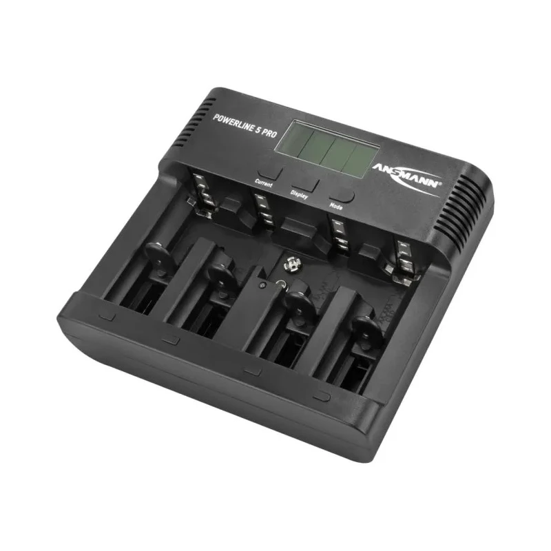 Ansmann Powerline 5 Pro Battery Charger for 12V NiMH NiCd Batteries 1.8A, 4 Bay, US AUS EU UK Plug 100-240V 1001-0018-UK-520