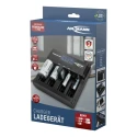Ansmann Powerline 5 Pro Battery Charger for 12V NiMH NiCd Batteries 1.8A, 4 Bay, US AUS EU UK Plug 100-240V 1001-0018-UK-520