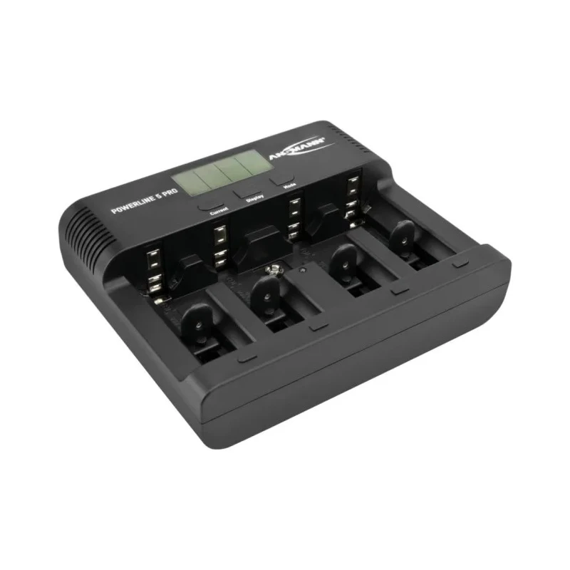 Ansmann Powerline 5 Pro Battery Charger for 12V NiMH NiCd Batteries 1.8A, 4 Bay, US AUS EU UK Plug 100-240V 1001-0018-UK-520