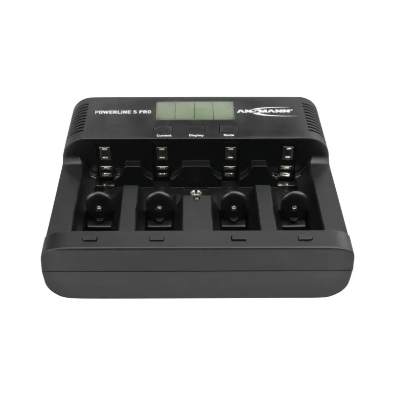 Ansmann Powerline 5 Pro Battery Charger for 12V NiMH NiCd Batteries 1.8A, 4 Bay, US AUS EU UK Plug 100-240V 1001-0018-UK-520