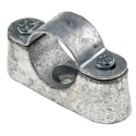 RS PRO Natural Steel Cable Clip, 25 mm Maximum Bundle Diameter, Screw Fixing, Saddle Clamp 606-018