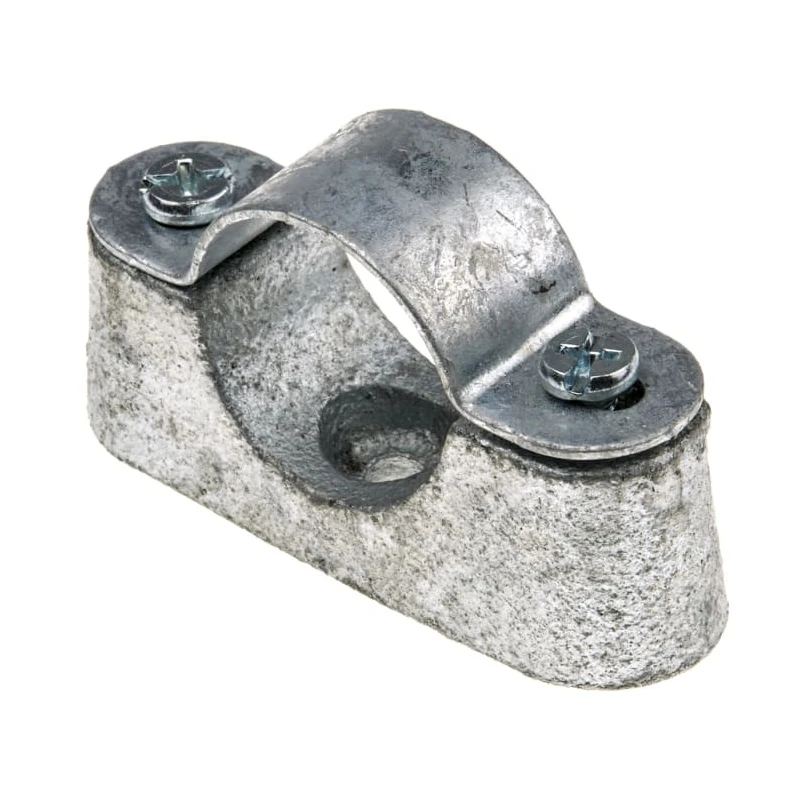 RS PRO Natural Steel Cable Clip, 25 mm Maximum Bundle Diameter, Screw Fixing, Saddle Clamp 606-018
