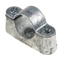 RS PRO Natural Steel Cable Clip, 25 mm Maximum Bundle Diameter, Screw Fixing, Saddle Clamp 606-018