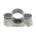 RS PRO Natural Steel Cable Clip, 25 mm Maximum Bundle Diameter, Screw Fixing, Saddle Clamp 606-018