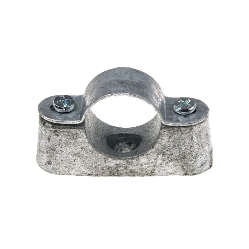 RS PRO Natural Steel Cable Clip, 25 mm Maximum Bundle Diameter, Screw Fixing, Saddle Clamp 606-018