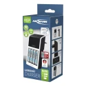 Ansmann Battery Charger for NiMH and NiCd AAA, AA, 9 V Batteries 1.2V, 8.4V, 9V Output, 650mA, EU Plug 1001-0094-520