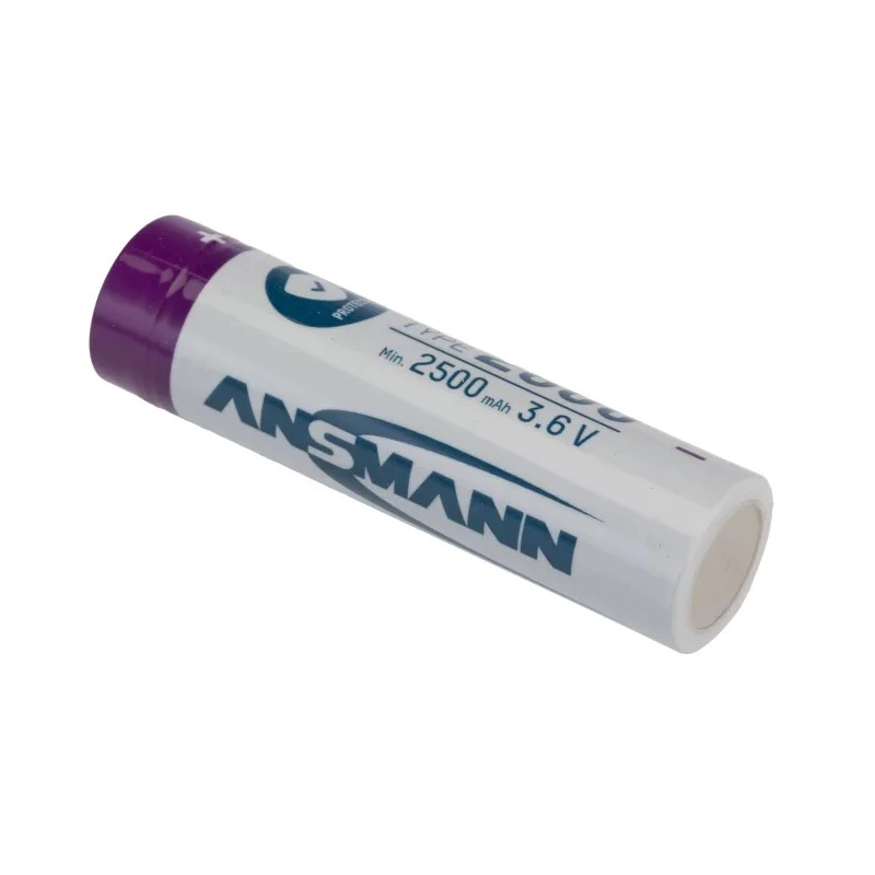 Ansmann 3.6 V Lithium-ion Rechargeable Battery Pack 2.6 Ah 18650 Series Model 1307-0002-520