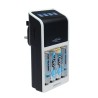 Ansmann Battery Charger for NiMH AA, AAA, 9 V Batteries, 4 Cells, 650mA Charge Current, UK Plug 1001-0094-44-02520