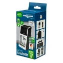 Ansmann Battery Charger for NiMH AA, AAA, 9 V Batteries, 4 Cells, 650mA Charge Current, UK Plug 1001-0094-44-02520