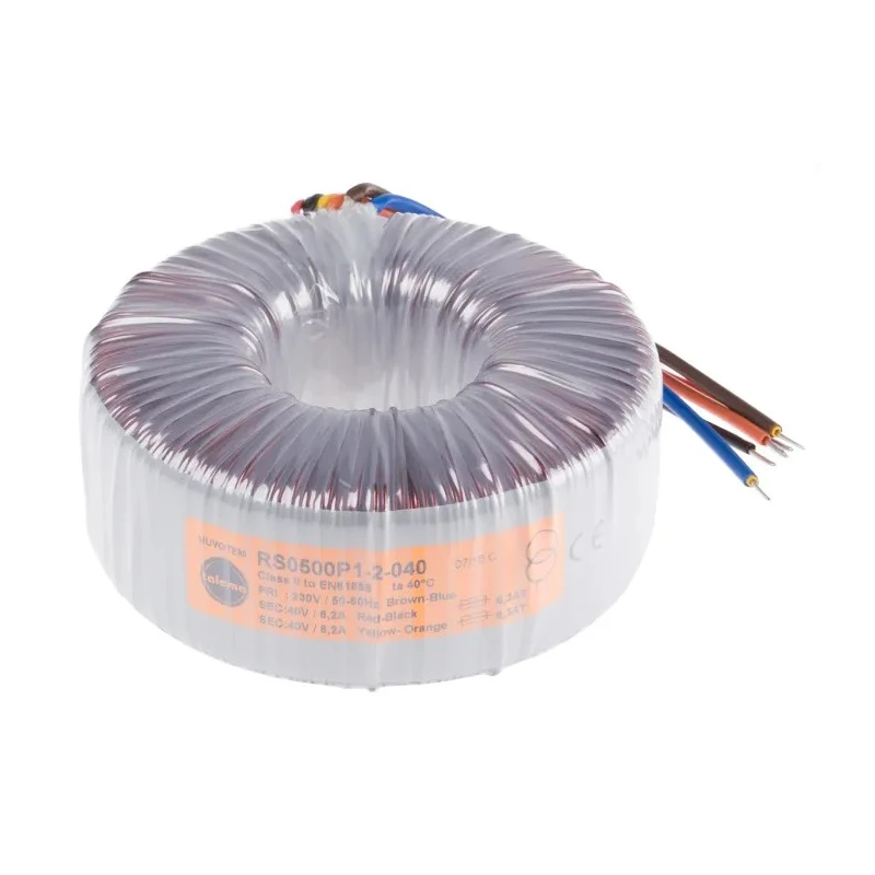Nuvotem Talema Toroidal Transformer 230 V ac Primary, 2 x 40 V ac Secondary, 500 VA, 2 Output 0500P1-2-040