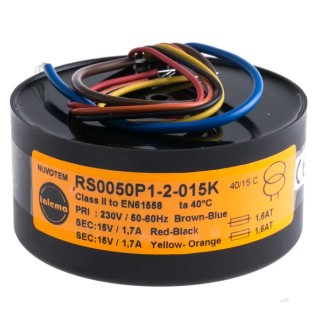 Nuvotem Talema 230 V ac 6 V ac Toroidal Transformer 2 Output 50 VA 1.67A 50-60Hz 0050P1-2-015K