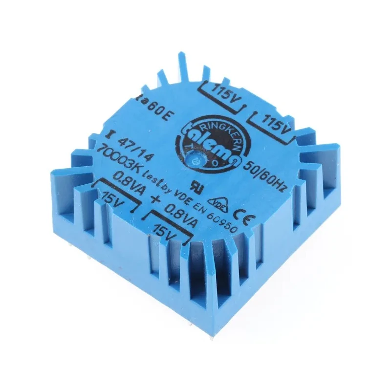 Nuvotem Talema 230 V ac 2 x 15 V ac Toroidal Transformer 2 Output 1.6 VA 70003K