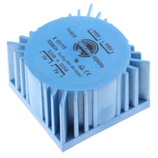 Nuvotem Talema 230 V ac Toroidal Transformer Dual Primary Winding 2 x 7 V ac Secondary 25 VA 70060K