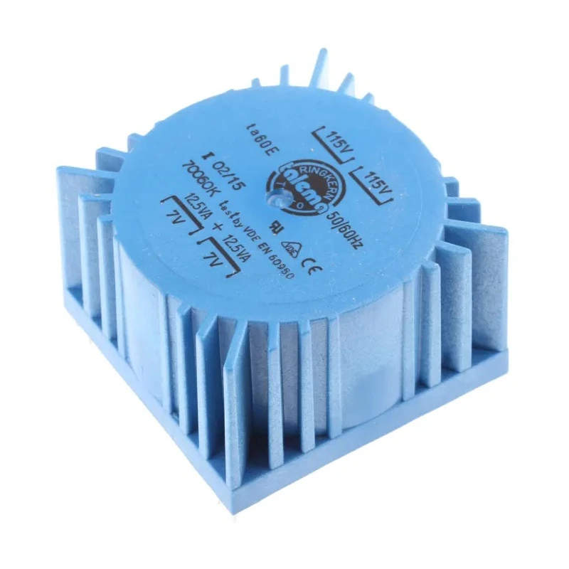 Nuvotem Talema 230 V ac Toroidal Transformer Dual Primary Winding 2 x 7 V ac Secondary 25 VA 70060K