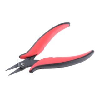 RS PRO Long Nose Plier, 1-Piece, 140mm Overall Length, 3mm Steel Jaw, Soft Grip Handles 606-513