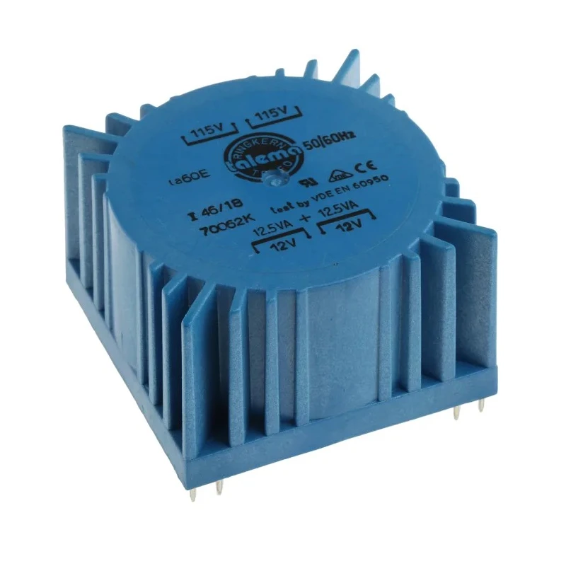Nuvotem Talema Toroidal Transformer 230 V ac Primary 2 x 12 V ac Secondary 25 VA Power 70062K