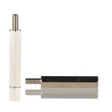 RS PRO M3 Brass Hexagonal Standoff, 25 mm Body Length, 10 mm Stud Length, Nickel Plated 606-709