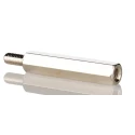 RS PRO M3 Brass Hexagonal Standoff, 25 mm Body Length, 10 mm Stud Length, Nickel Plated 606-709