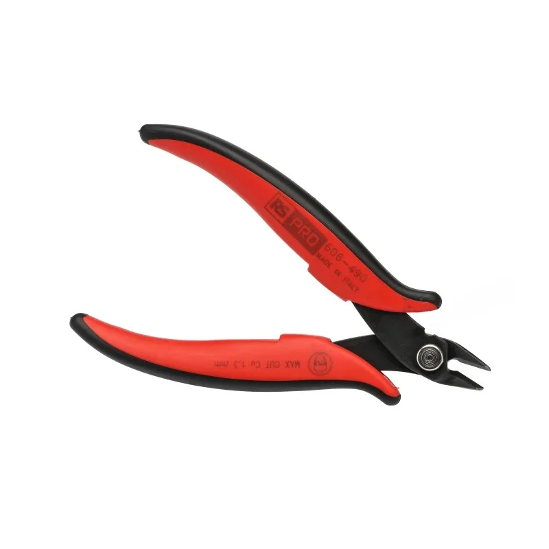 RS PRO Flush Side Cutter Steel Jaw 10mm Width 138mm Length Model 606-490