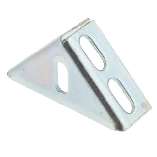 RS PRO Vertical DIN Rail Angled Mounting Bracket Silver 606-866