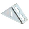 RS PRO Vertical DIN Rail Angled Mounting Bracket Silver 606-866