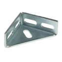 RS PRO Vertical DIN Rail Angled Mounting Bracket Silver 606-866