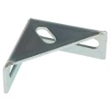 RS PRO Vertical DIN Rail Angled Mounting Bracket Silver 606-866