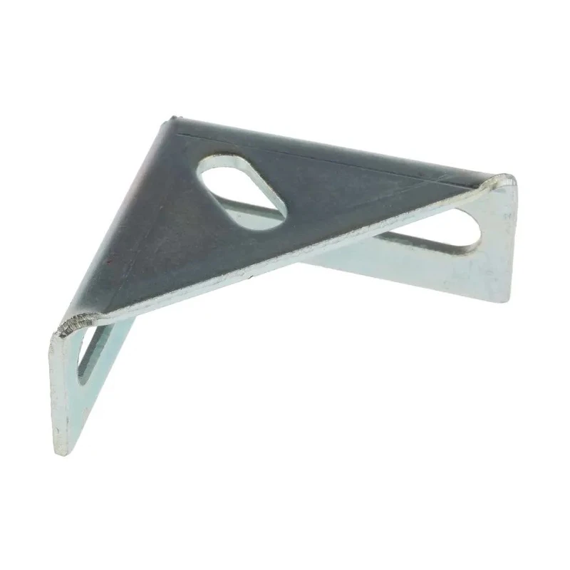 RS PRO Vertical DIN Rail Angled Mounting Bracket Silver 606-866