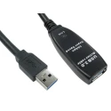 NewLink IC Socket USB Cable Female USB Type A to Female USB Type A, USB 3.0, Black, 5 m USB3-EXT-5MTR