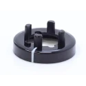 Elma Rotary Switch Knob, Black, Secure Collet Mounting, Model 044-3120