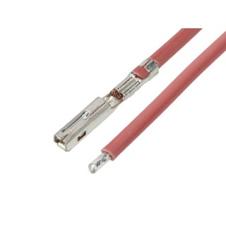 Molex Pre-Crimped Lead Female Connector Unterminated 150 mm, Red 2163012112