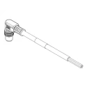 Brad from Molex Sensor Actuator Cable Female 3 Way M8 to Unterminated 3 Way Free End 2 m 1200868393