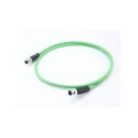 Molex Male 4 Way Threaded to Male 4 Way M12 Sensor Actuator Cable 30V Thermoplastic Polyurethane Jacket Green 20m 1201088315