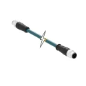 Molex Sensor Connectivity Male 4 Way Connector Cable Assembly 125V Teal PVC Jacket 1m Length 1201088420