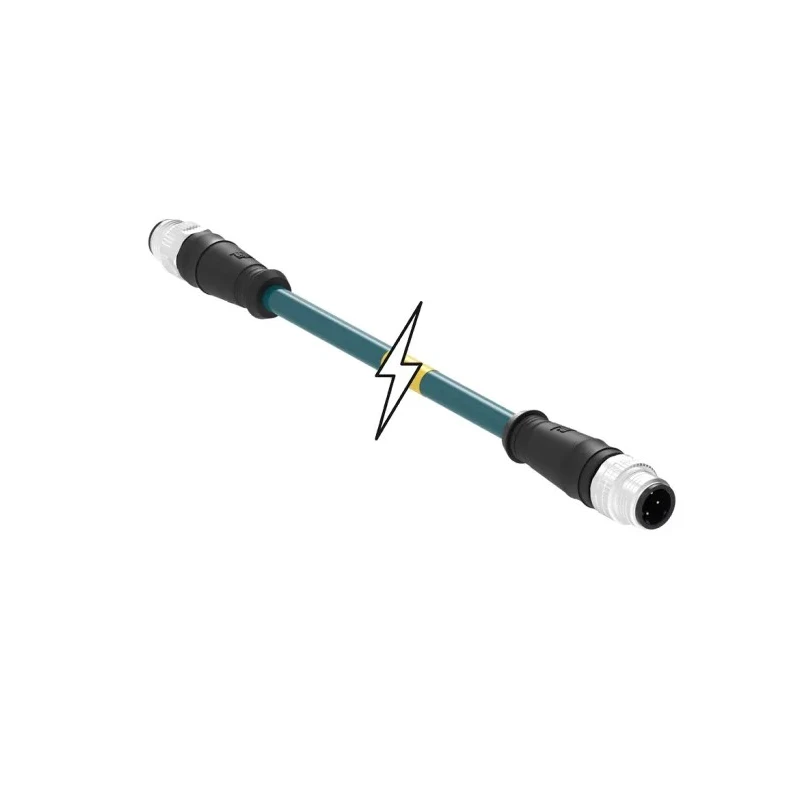 Molex Sensor Connectivity Male 4 Way Connector Cable Assembly 125V Teal PVC Jacket 1m Length 1201088420