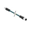 Molex Sensor Connectivity Male 4 Way Connector Cable Assembly 125V Teal PVC Jacket 1m Length 1201088420