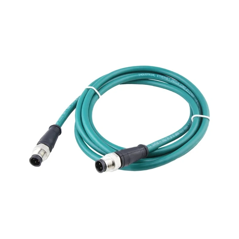 Brad from Molex Sensor Connectivity Cable, Male 4 Way to Male 4 Way, 2 m, IP67, Teal Jacket 1201088421