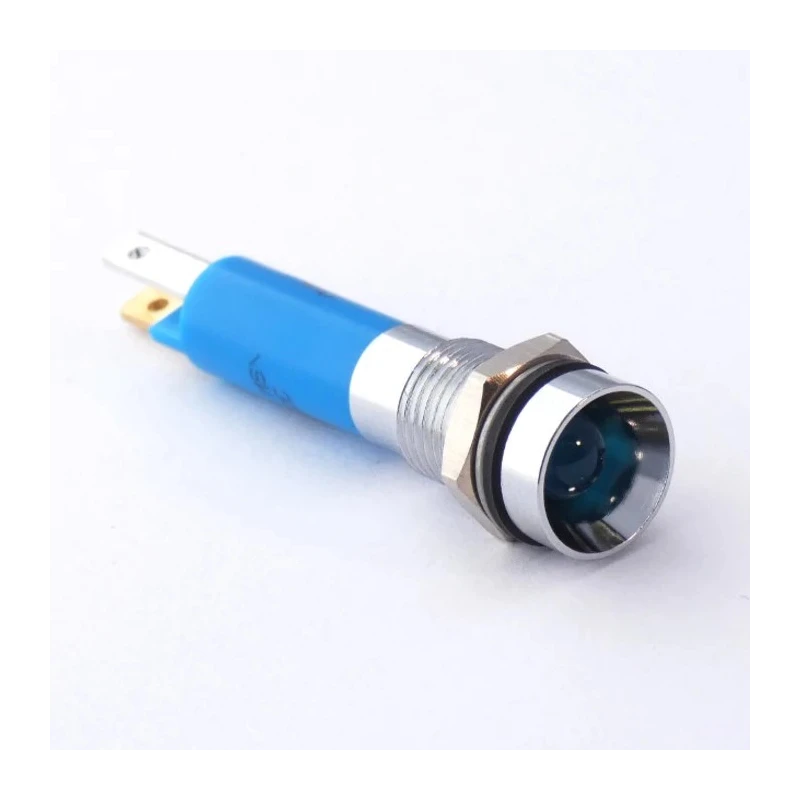 CML Innovative Technologies Recessed Bezel Panel Indicator Blue LED 8 mm IP67 24V 19050357