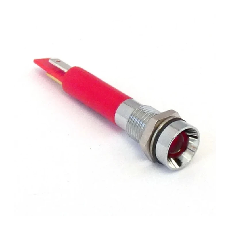 CML Innovative Technologies LED Prominent Panel Indicator, Red, Panel Mount, 1950X Series, 8 mm Mount Hole, 130V 19500130