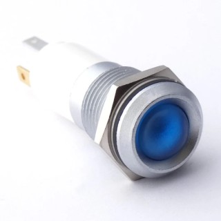 CML Innovative Technologies Blue LED Panel Mount Indicator 14 mm M14 Hole IP67 24V AC/DC 9A 19272357