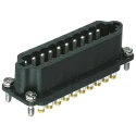 HARTING Heavy Duty Power Connector Insert 10A, STAF Series Male, 20 Contacts 0970020262201