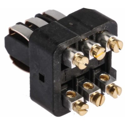 HARTING Heavy Duty Power Connector Insert, 10A Current Rating, 50V Voltage, STAF Series Female, 6 Contacts 09700062813