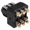 HARTING Heavy Duty Power Connector Insert, 10A Current Rating, 50V Voltage, STAF Series Female, 6 Contacts 09700062813