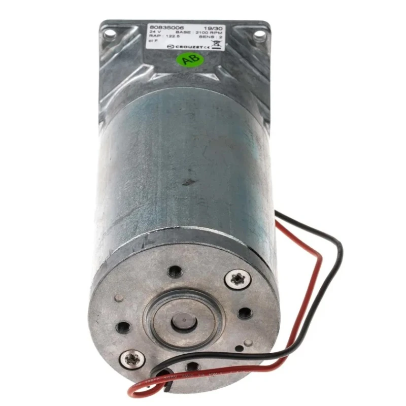 Crouzet Brushed Geared DC Geared Motor, 27 W, 24V DC, 5 Nm Torque, 14 RPM, 8 mm Shaft Diameter 80835006