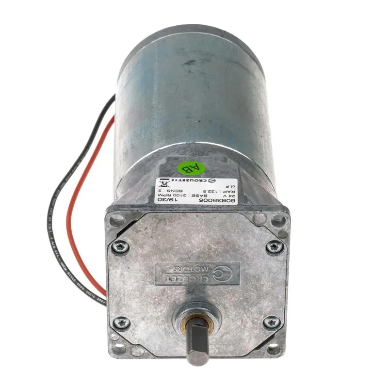 Crouzet Brushed Geared DC Geared Motor, 27 W, 24V DC, 5 Nm Torque, 14 RPM, 8 mm Shaft Diameter 80835006